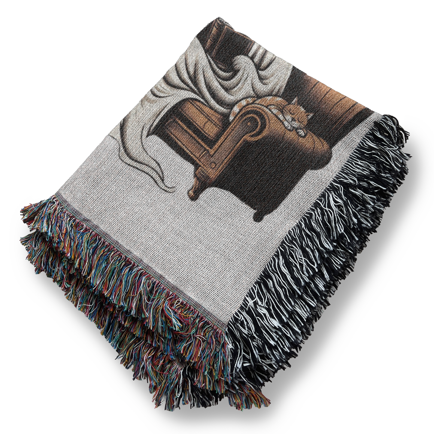 Library Ghost Jacquard Hygge Blanket