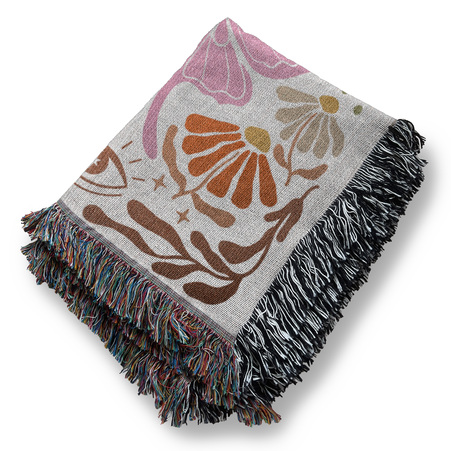 Boho Moth Jacquard Hygge Blanket